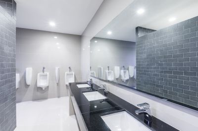 High-Tech Bathroom with Smart Controls